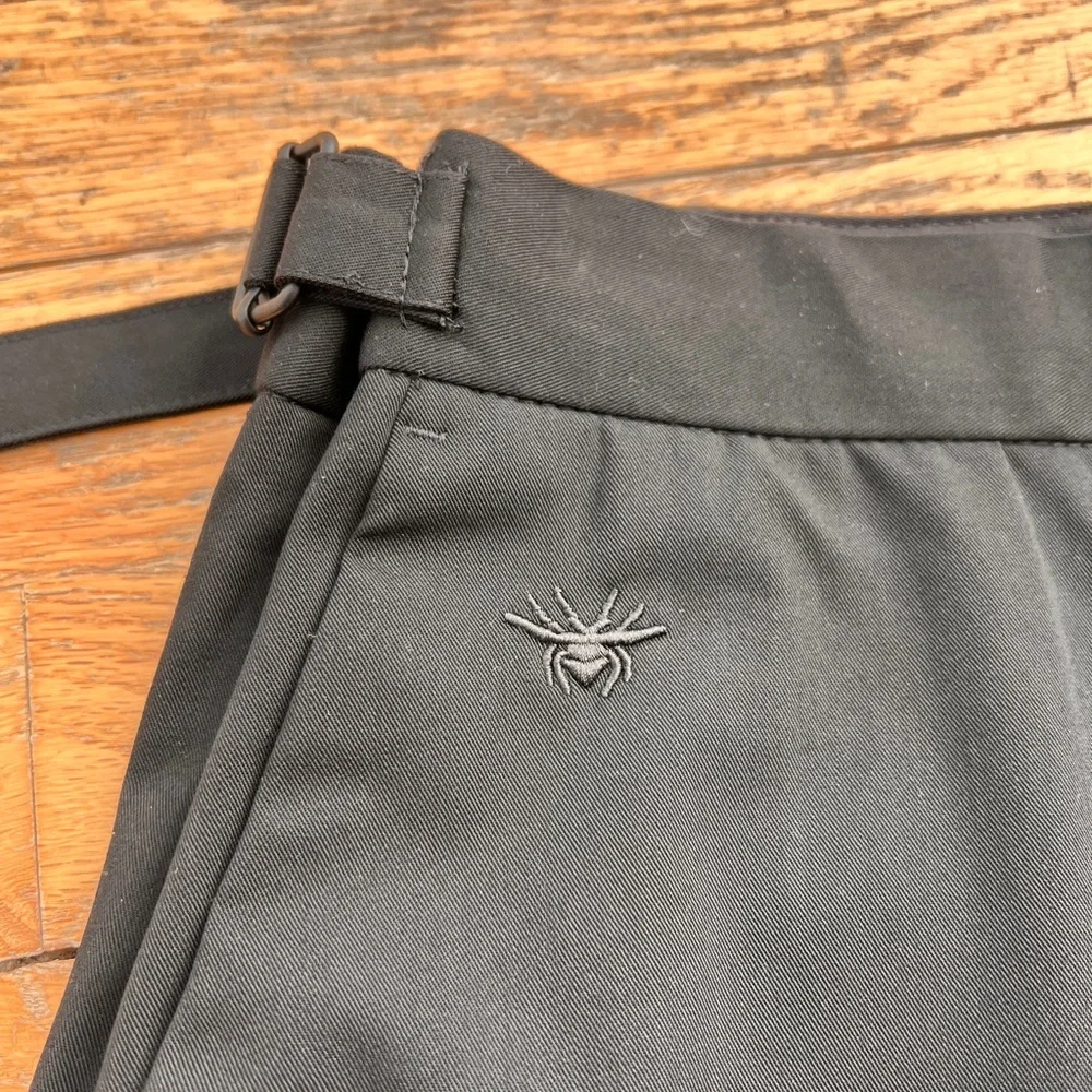 Spider cotton blend black Pants adjustable waist Waist sz 30-32
